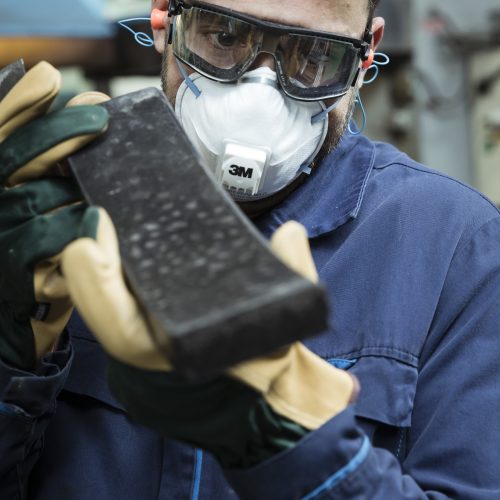 Brake lining construction in Alstom site Flertex - Saint-Florentin, France - Employee portrai
Brake lining construction in Alstom site Flertex - Saint-Florentin, France - Employee portrait